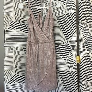 Express light pink. Sparkly mini dress. Used - like new.